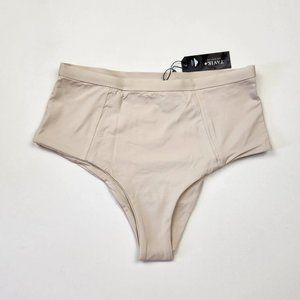 NWT Tavik Paradise High Waisted Bikini Bottoms in Tapioca sz L